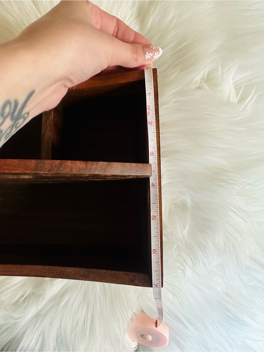 Crate&Barrel Wooden Caddy Organizer - Brown - Picture 8 of 8